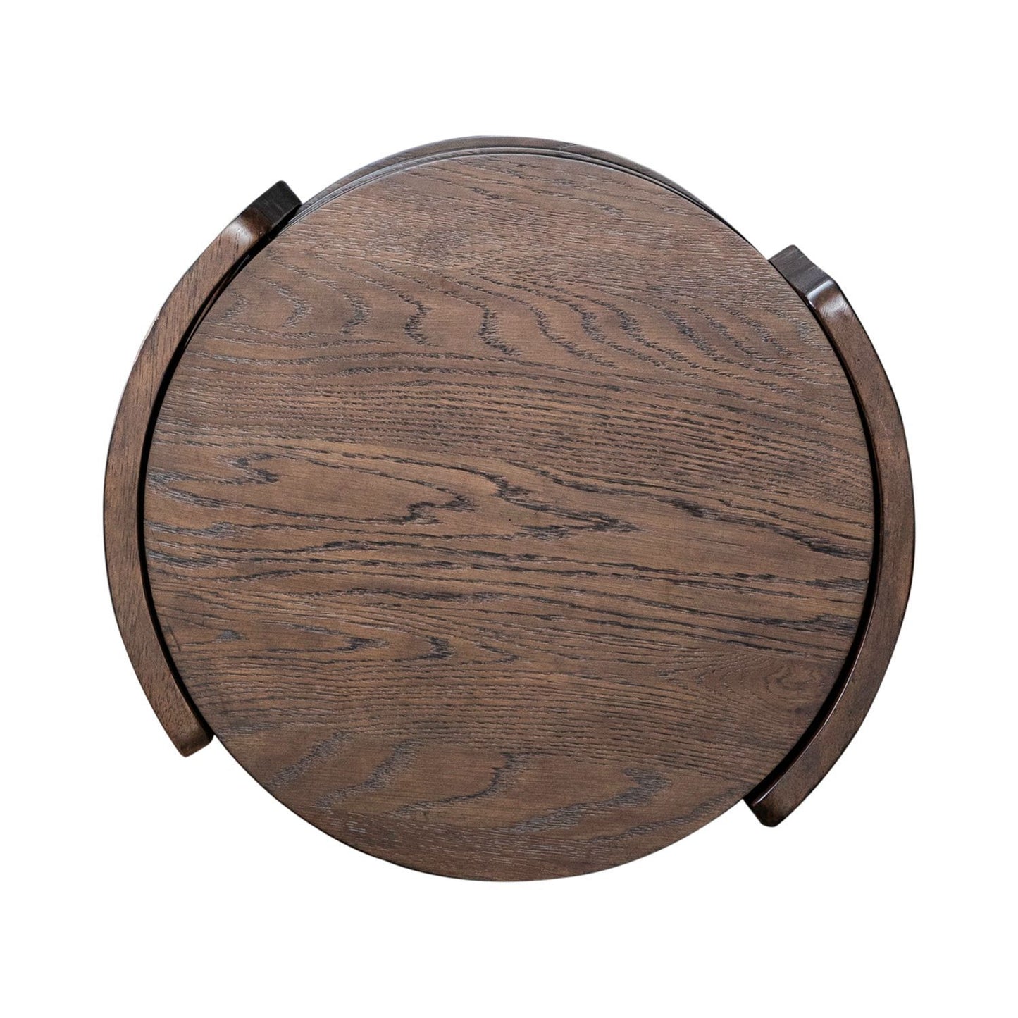 Warren Park - Round End Table - Coffee Brown