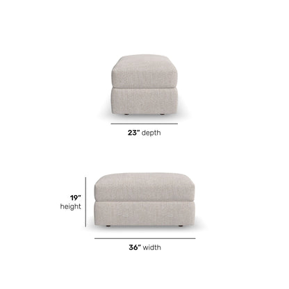 Knox - Fabric Ottoman