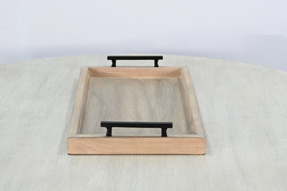 Tessa - Rectangular Wood Dining Table Tray