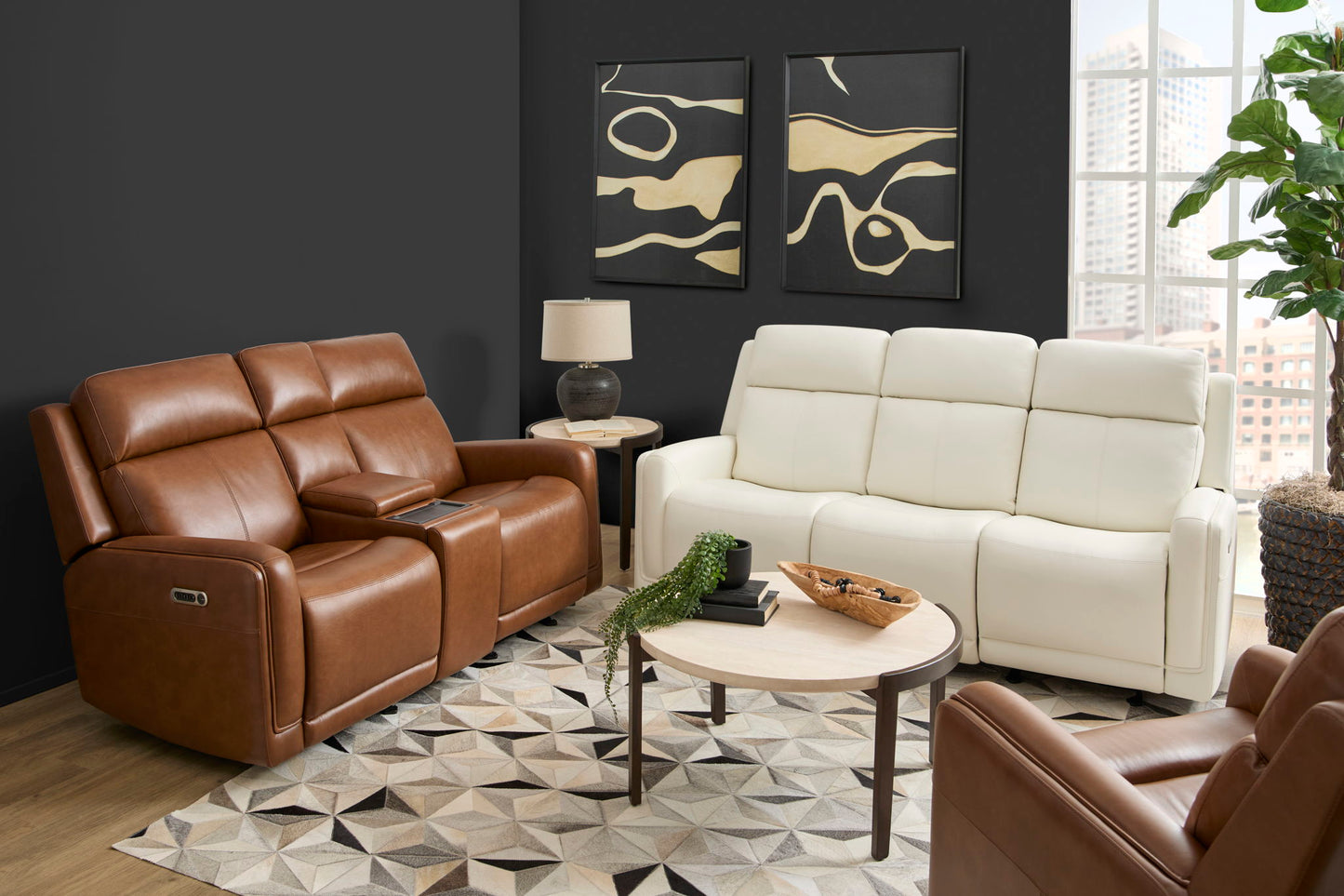 Alister - Power Gliding Sofa With Power Headrests & Lumbar