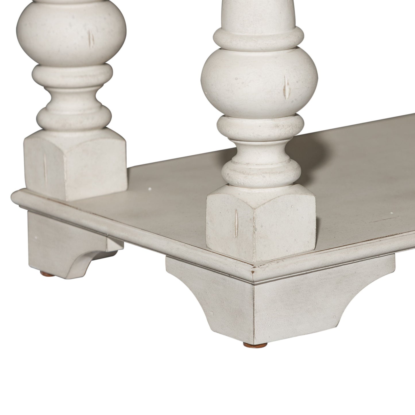 Morgan Creek - Sofa Table - Antique White / Wirebrushed Tobacco Accents