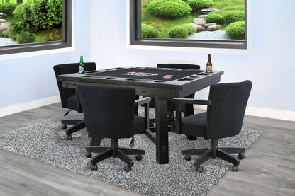 Reno - Square Poker Dining Table - Umbra Black