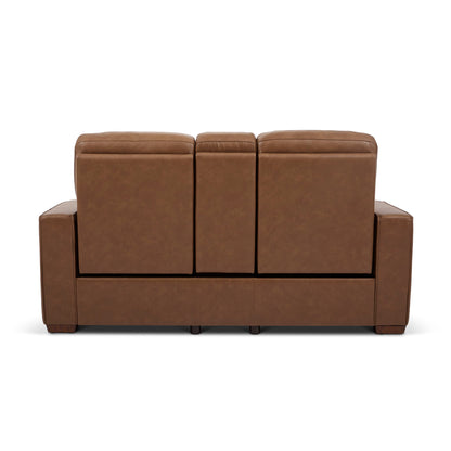 Dutch - Power Reclining Loveseat With Console, Power Headrest & Lumbar
