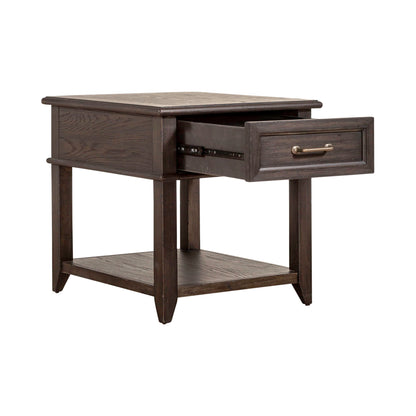 Mill Creek - Drawer End Table - Peppercorn