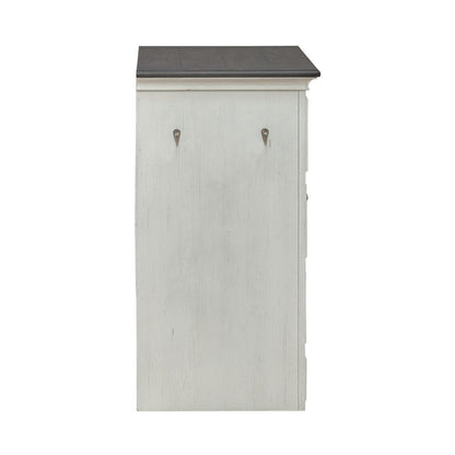 Allyson Park - Pet Feeder - Wirebrushed White / Charcoal