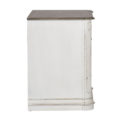 Magnolia Manor - Jr Executive Media Lateral File - Antique White