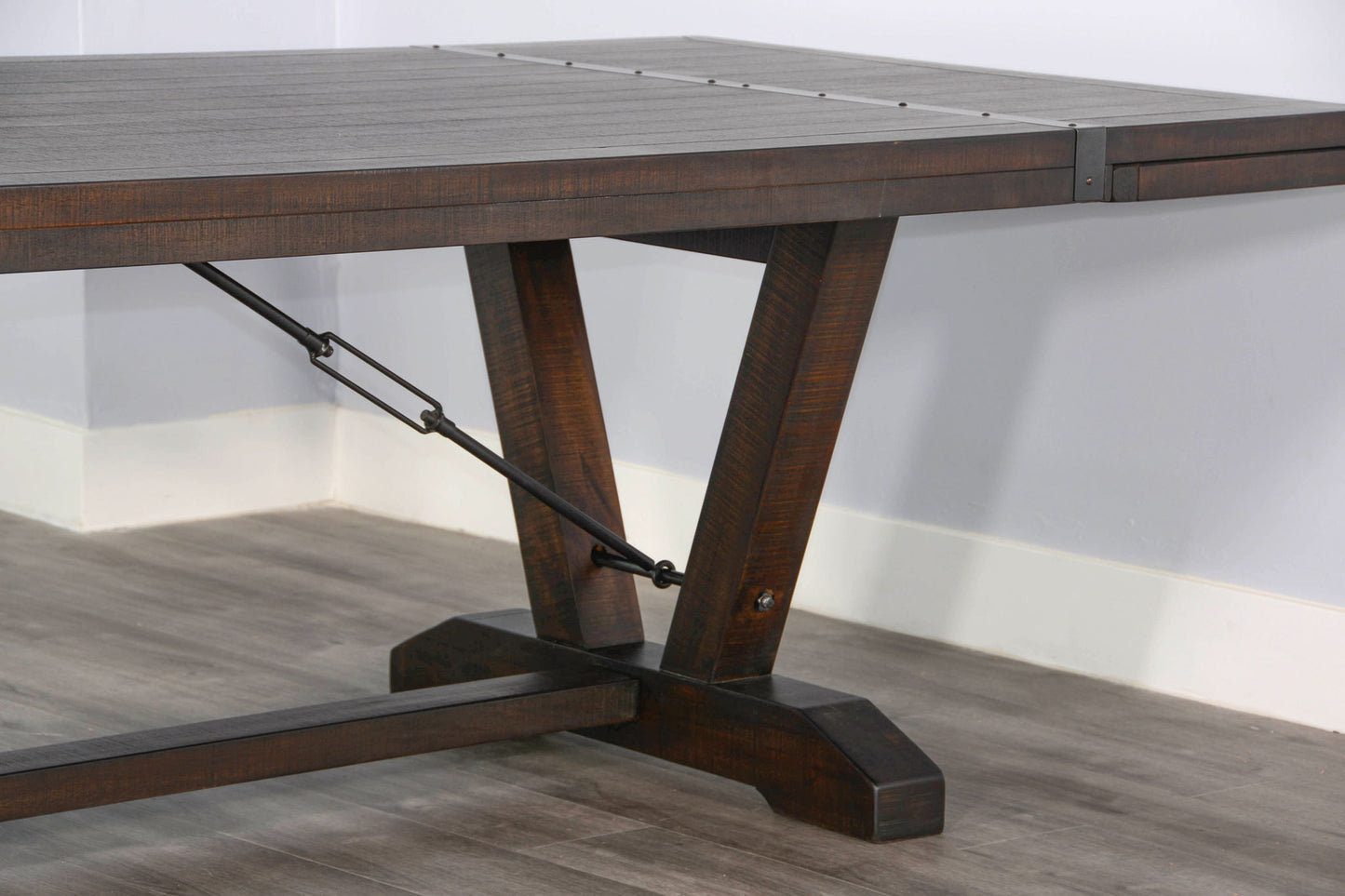 Homestead - Yellowstone Dining Table With Extensions With Folding Leaves - Tobacco Leaf