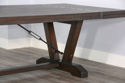 Homestead - Yellowstone Dining Table With Extensions With Folding Leaves - Tobacco Leaf