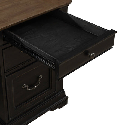 Meritage - Jr Executive Desk - Aged Charcoal