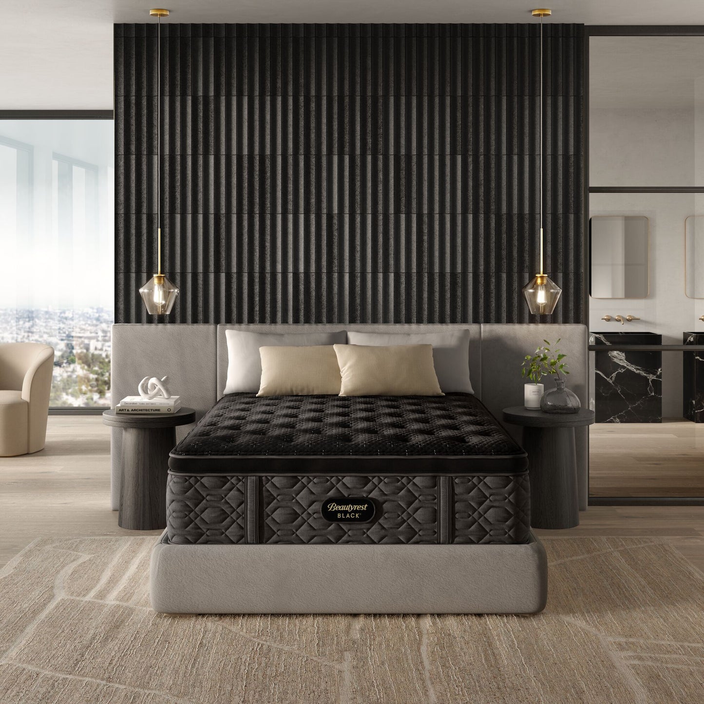 Beautyrest Black - 16.25" Series Three Medium Pillow Top Mattress
