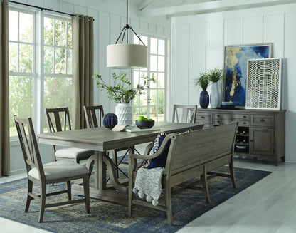 Paxton Place - Trestle Dining Table - Dovetail Gray
