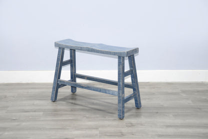 Marina - Bench With Wood Seat