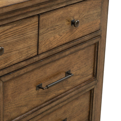 Carolina Park - 7 Drawer Dresser - Amber Brown