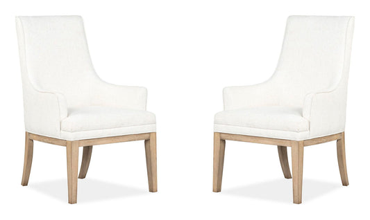 Coventry - Upholstered Host Chair (Set of 2) - Honey Maple