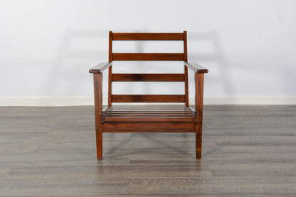 Santa Fe - Mahogany Accent Chair With Cushions - Dark Chocolate