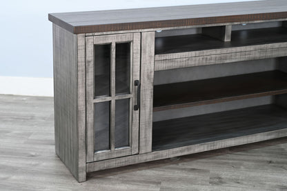 Homestead Hills - Media Console - Tobacco Leaf / Gray