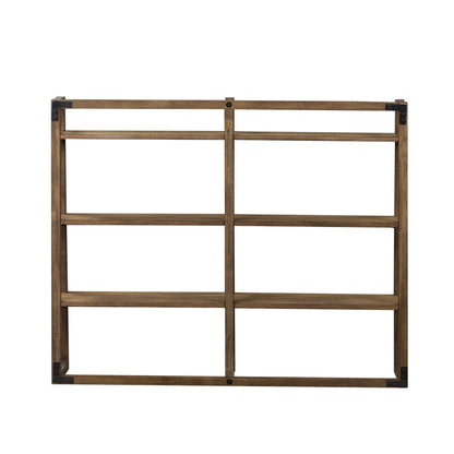 Stone Brook - Credenza Hutch - Rustic Saddle