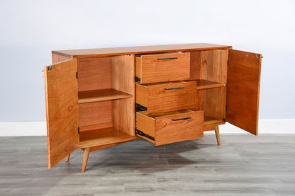 American Modern - Wood Sideboard Buffet - Cinnamon
