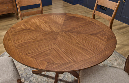 Azalea - Round Dining Table - Walnut