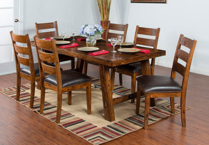 Tuscany - Dining Table With Turn Buckle - Vintage Mocha