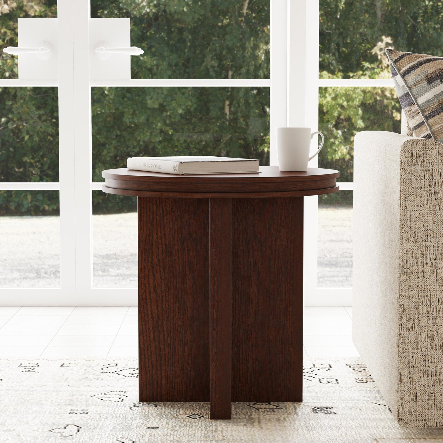 Waterfall - Round End Table