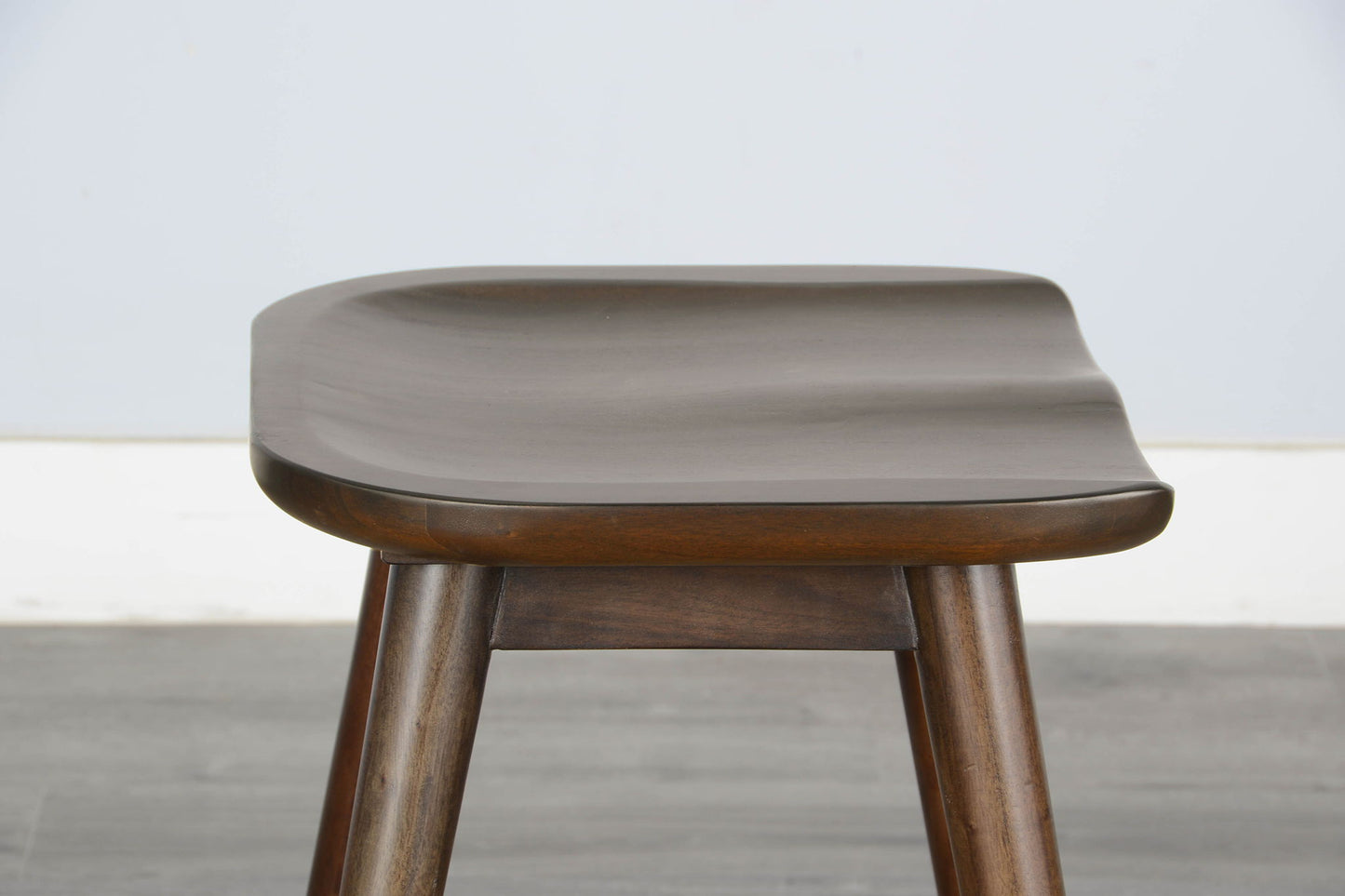Americana - 24"H Stool With Saddle Seat - Dark Brown