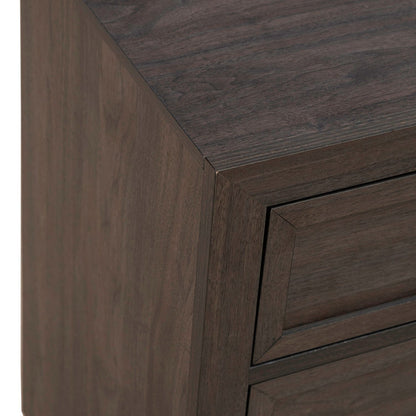 Modern Edge - Nightstand With Charging Station - Caffe