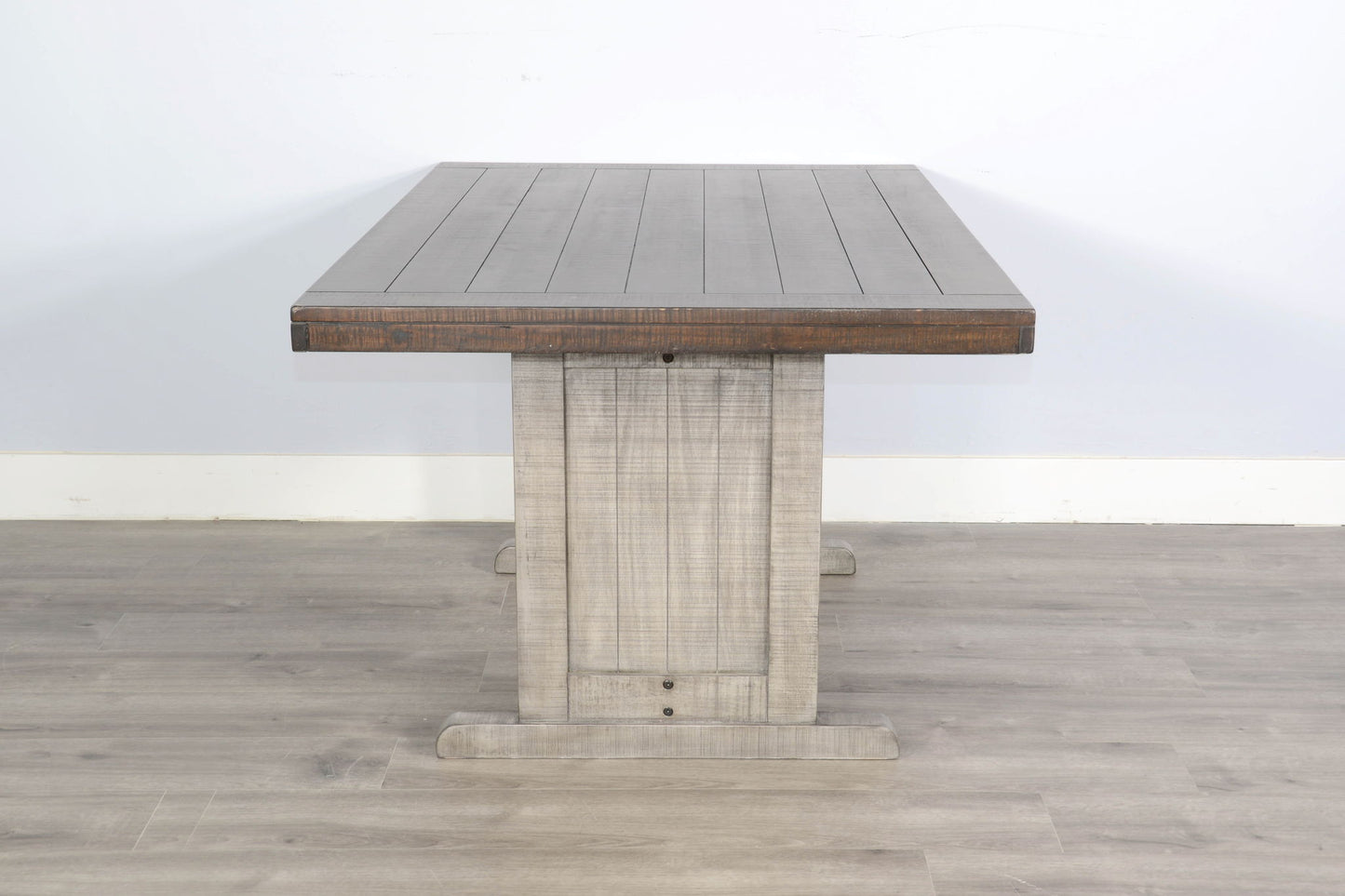 Homestead Hills - Rectangular Wood Dining Table - Tobacco Leaf / Alpine Gray