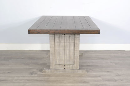 Homestead Hills - Rectangular Wood Dining Table - Tobacco Leaf / Alpine Gray