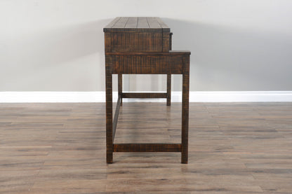 Homestead - Console Table With USB Power Pack - Tobacco Leaf