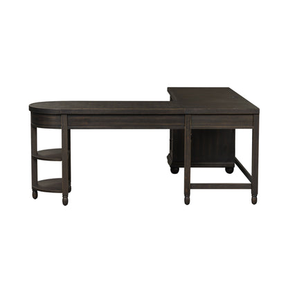 Harvest Home - L Shaped Desk Set With Hutch - Chalkboard