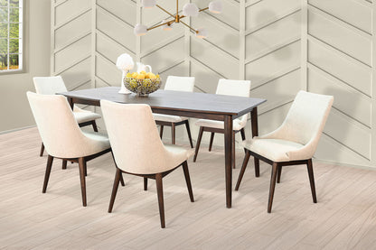 American Modern - Upholstered Cushion Seat Dining Chair (Set of 2) - Walnut