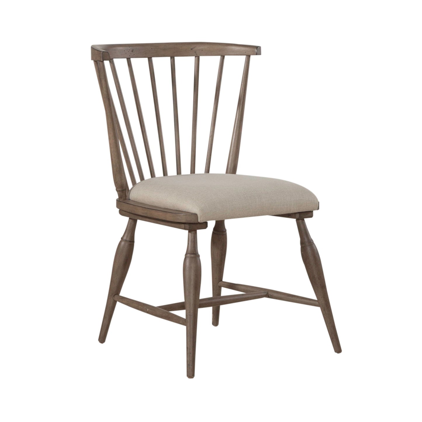 Americana Farmhouse - Upholstered Seat Windsor Chair - Dusty Taupe