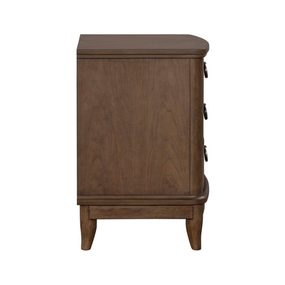 Bellevue - 3-Drawer Nightstand - Whiskey Brown