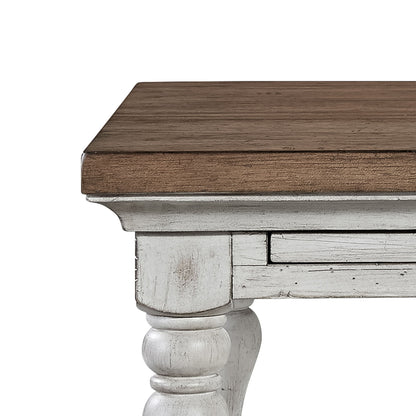 Farmhouse Reimagined - 1 Drawer Nightstand - Antique White / Chestnut Tops