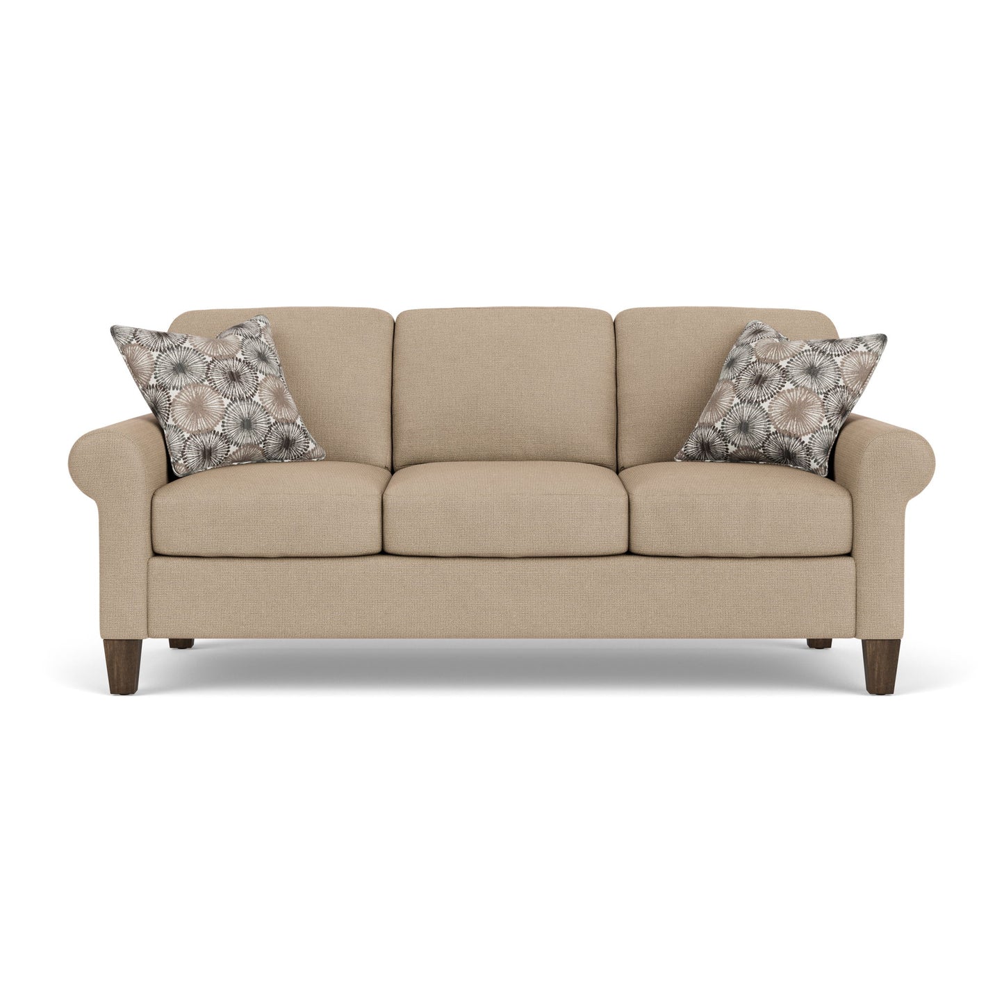 Moxy - Fabric Sofa, Curved Sock Arms