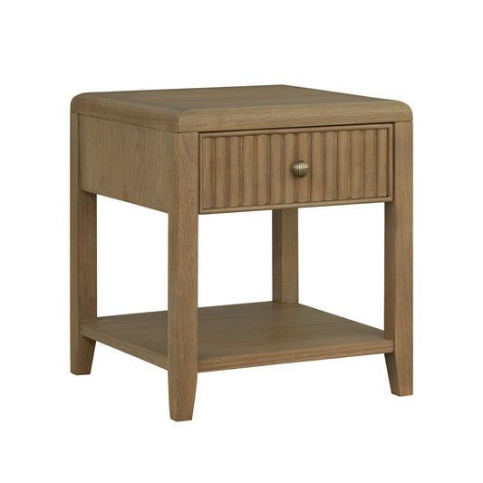 Reed - Chairside Table - Driftwood Oak