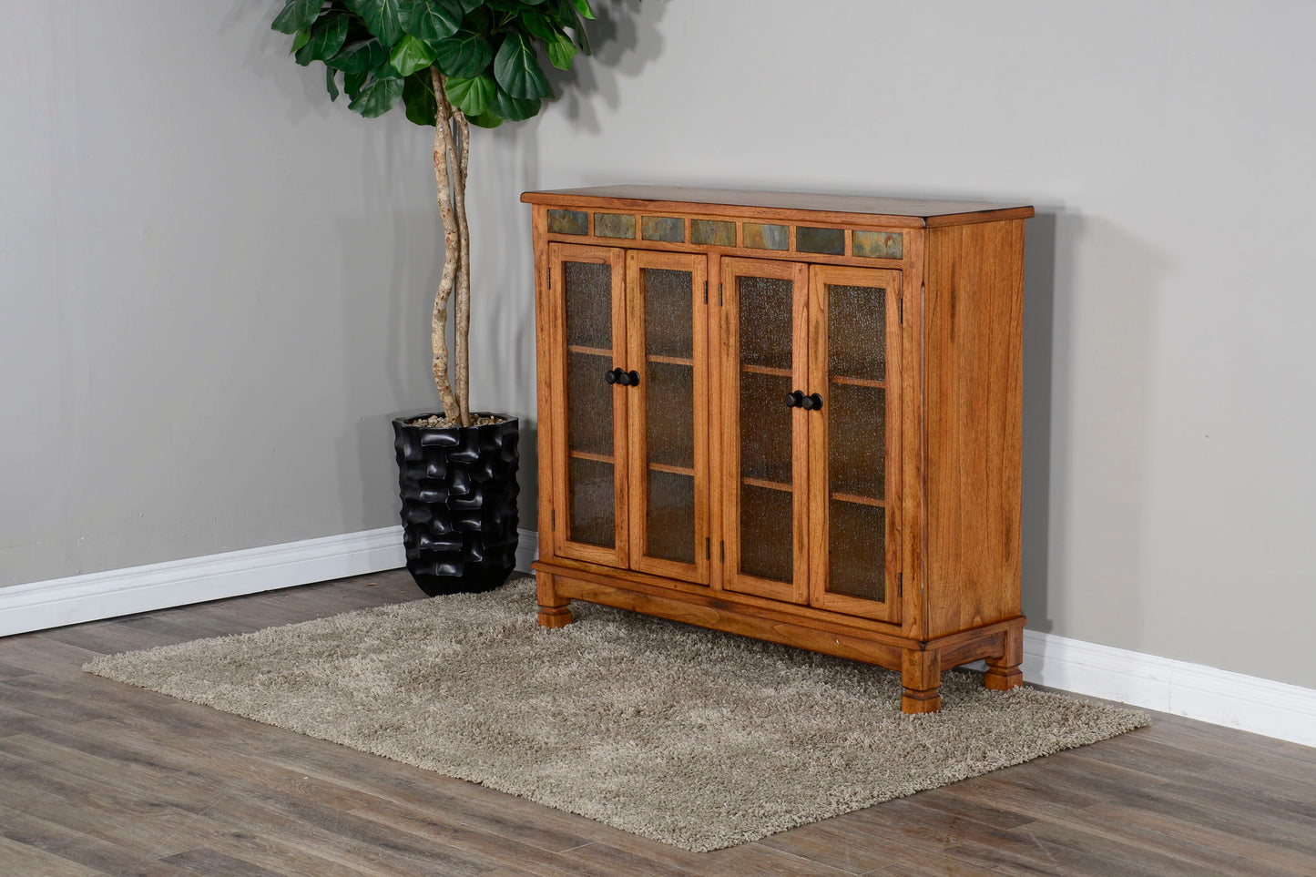 Sedona - Adjustable Shelf Wood Bookcase - Rustic Oak