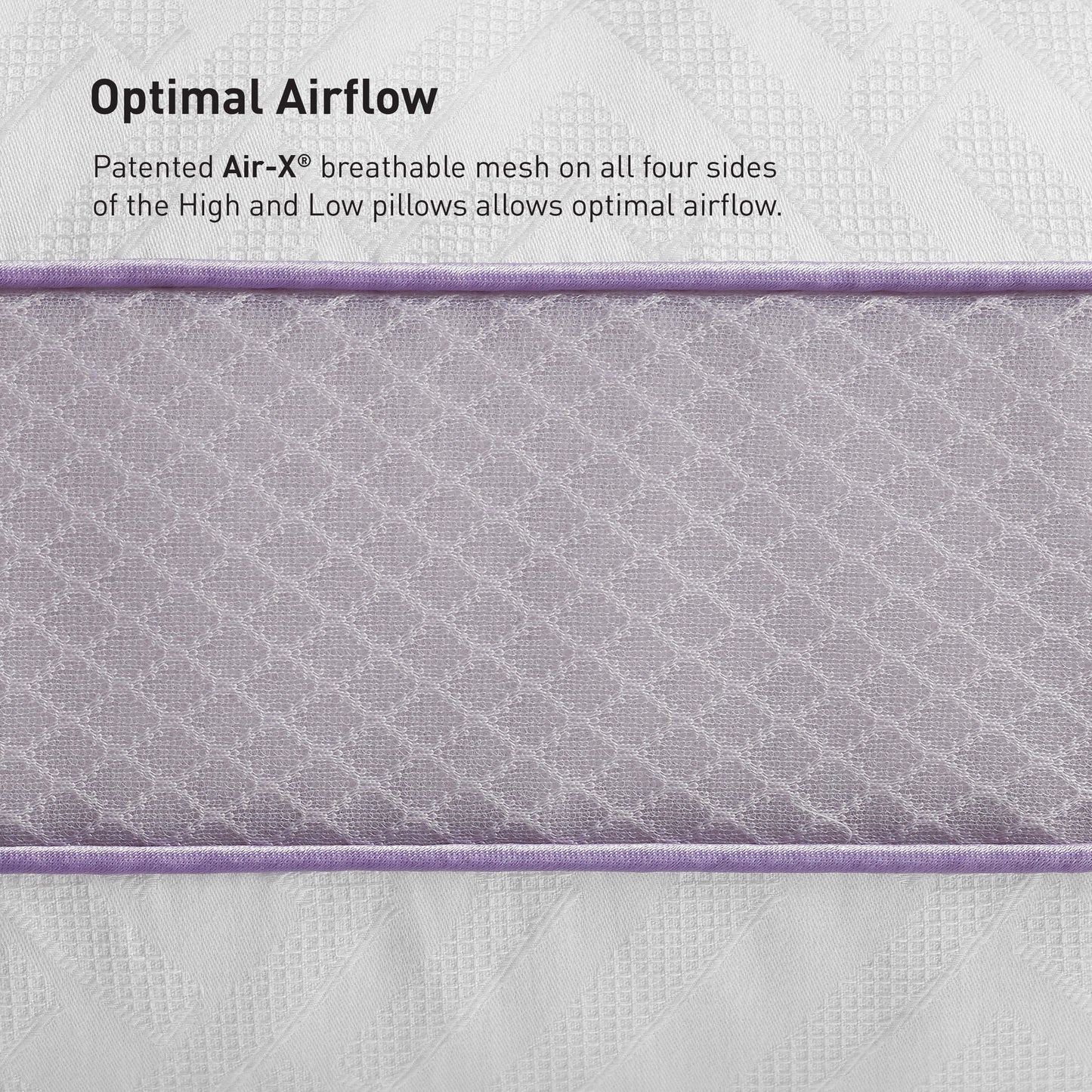 Low & High - High Pillow - White