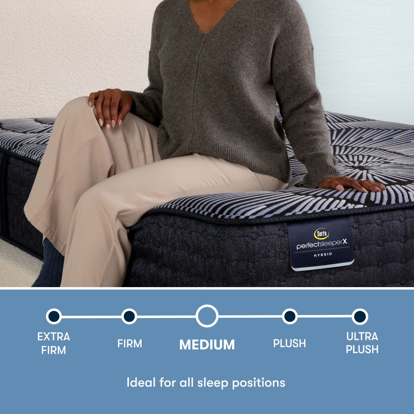 Perfect Sleeper - 13" X Kendall Hybrid Medium Mattress
