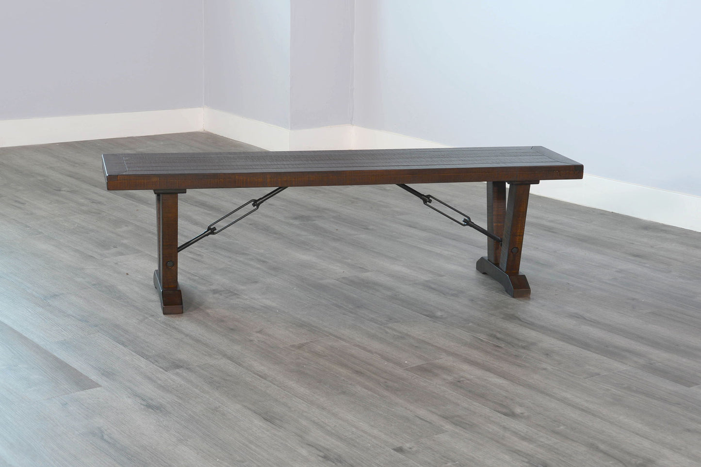 Homestead - Bench With Turnbuckles - Tobacco Leaf
