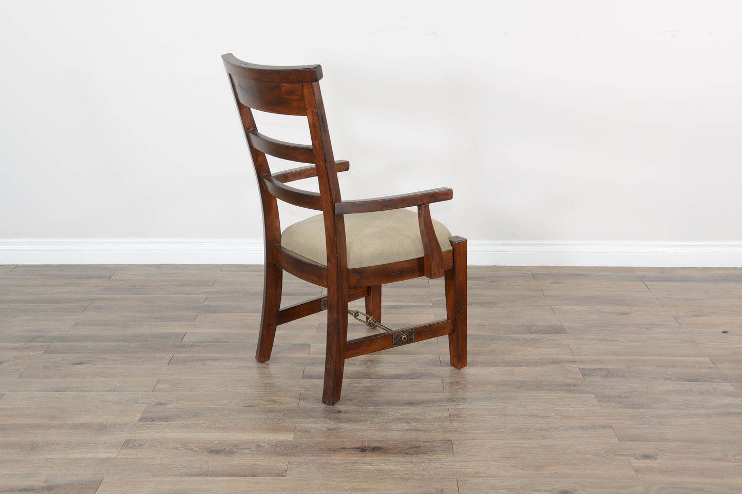 Tuscany - Arm Chair With Cushion Seat - Beige / Vintage Mocha