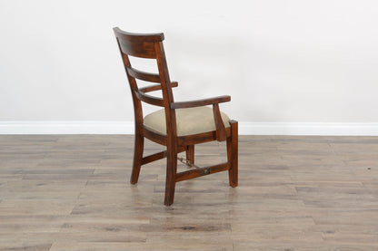 Tuscany - Arm Chair With Cushion Seat - Beige / Vintage Mocha