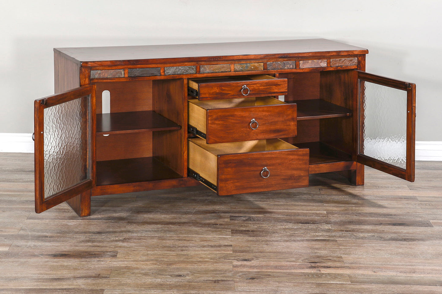 Santa Fe - 60" TV Console - Dark Chocolate