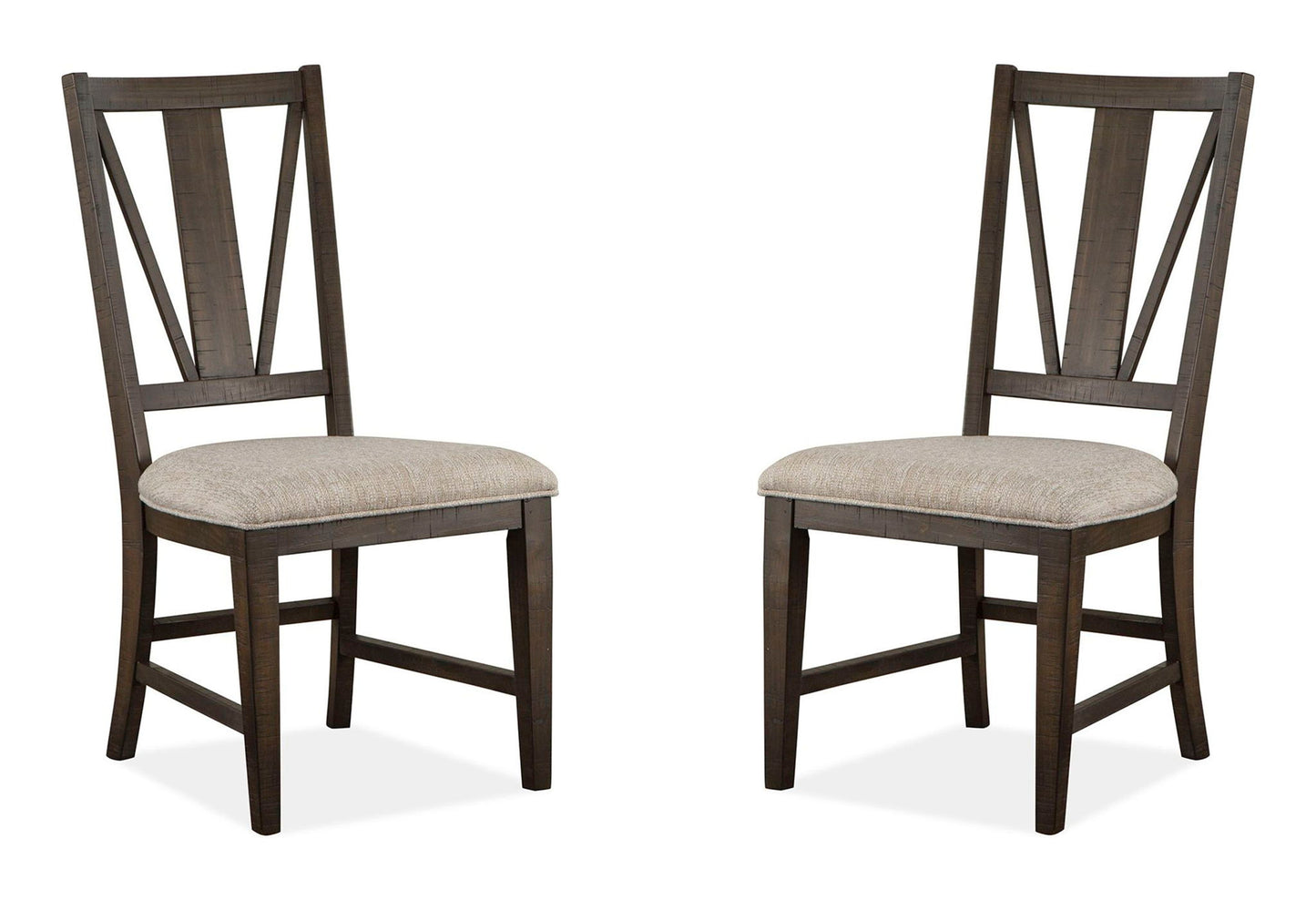 Westley Falls - Dining Side Chair With Upholstered Seat (Set of 2) - Graphite