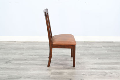 Santa Fe - Cushioned Slatback Dining Chair (Set of 2) - Dark Chocolate