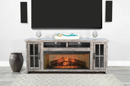 Alpine - 76" Media Console - Gray