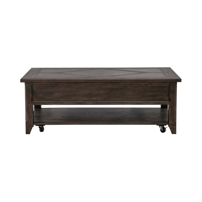 Paradise Valley - Rectangular Cocktail Table - Saddle Brown