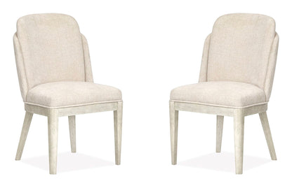 Lorelei - Upholstered Host Chair (Set of 2) - Misty Cloud