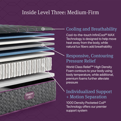 Beautyrest World Class - Level Three Medium Firm Mattress